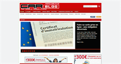 Desktop Screenshot of carblog.fr